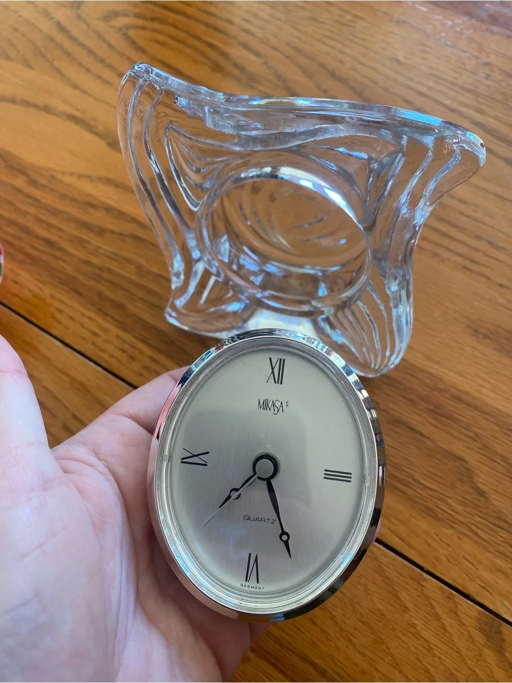 Mikasa “Emotion”  Crystal Table Clock